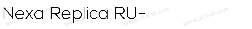 Nexa Replica RU字体转换